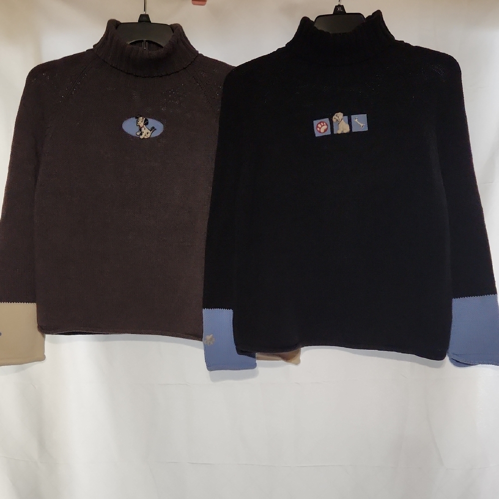 Disney Dalmation Womens Medium Grey Black Sweaters